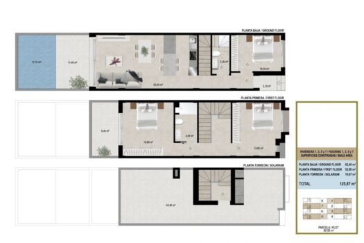 3 bedroom Townhouse for sale in San Javier