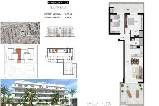 2 bedroom Apartment for sale in Orihuela Costa