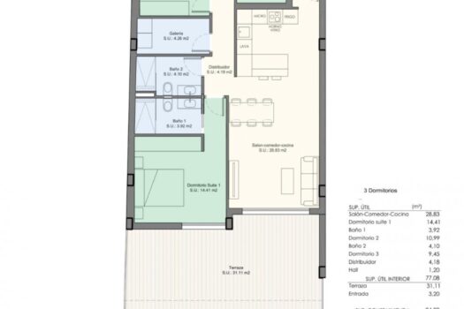 3 bedroom Apartment for sale in Benijofar