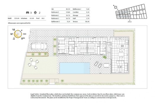 3 bedroom Villa for sale in Algorfa